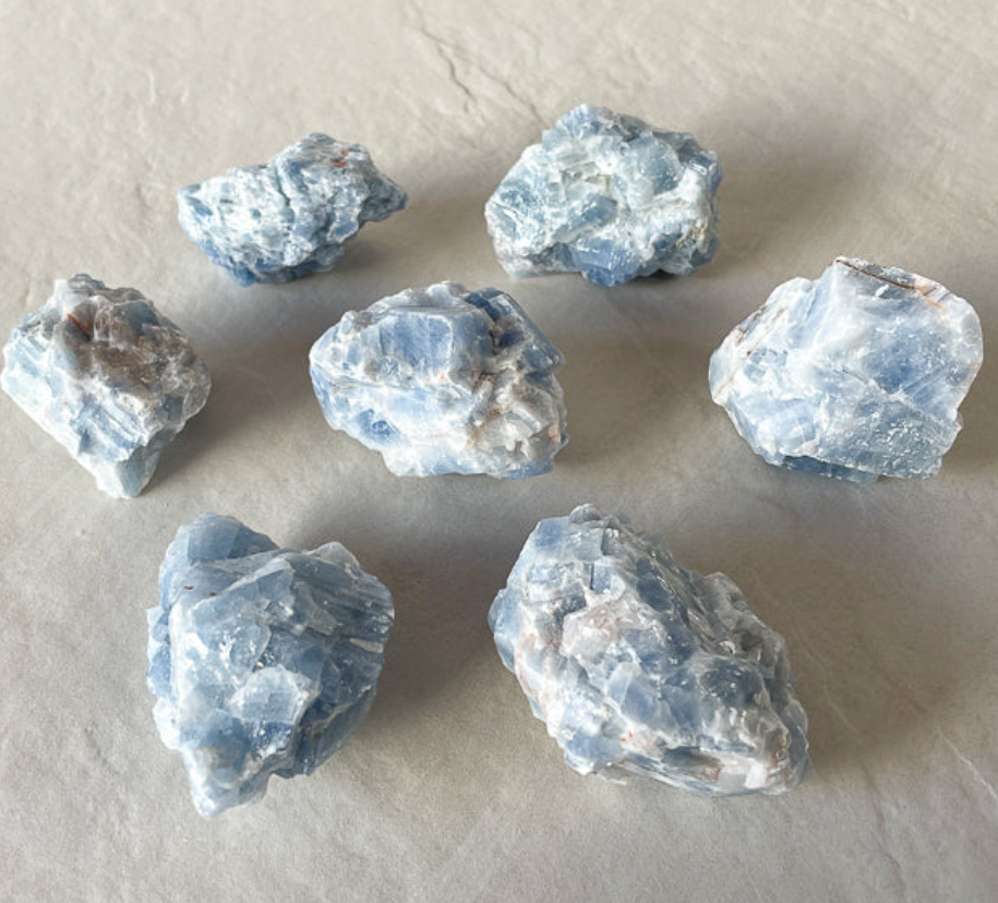 Blue Calcite - Raw Boxed Crystal