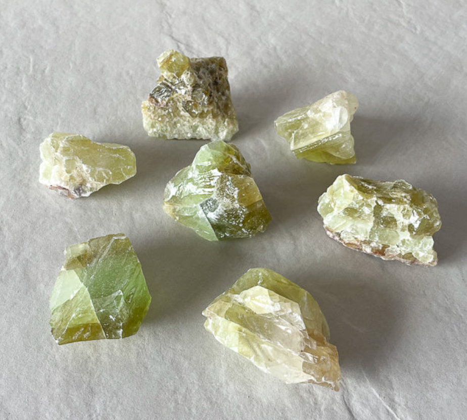 Green Calcite - Raw Boxed Crystal