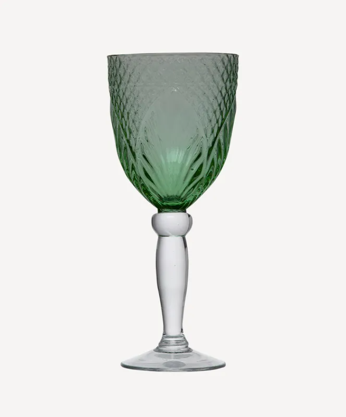 Vintage Green Tumbler Glasses