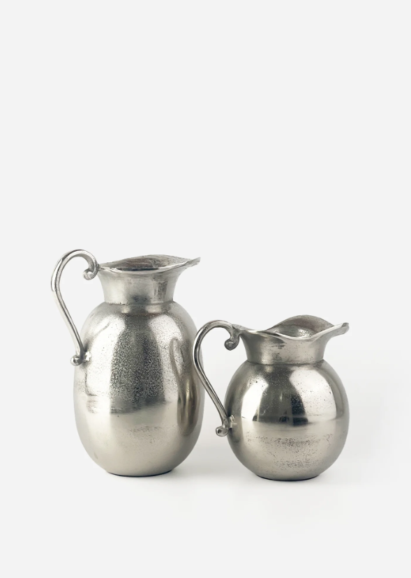 Valeria Flower Jug Silver