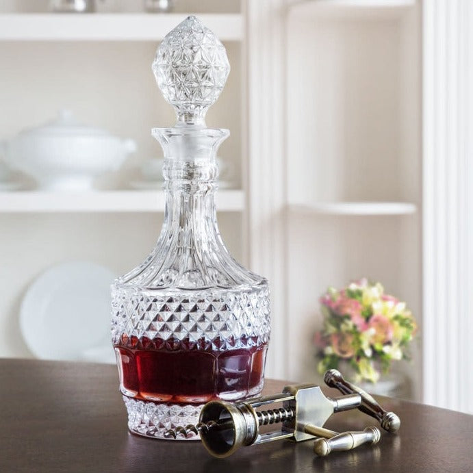 Vintage Style Crystal Decanter