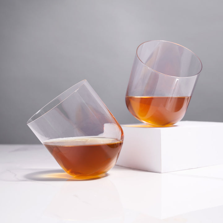 Crystal Rolling Whiskey Tumblers